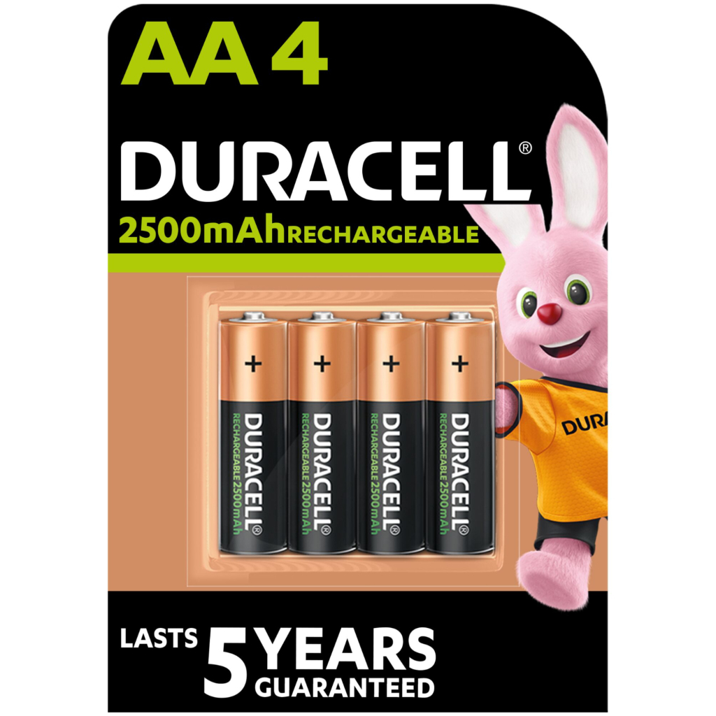 Акумулятор Duracell AA HR6 2500mAh * 4 (5000394057203 / 5007308) - фото 1