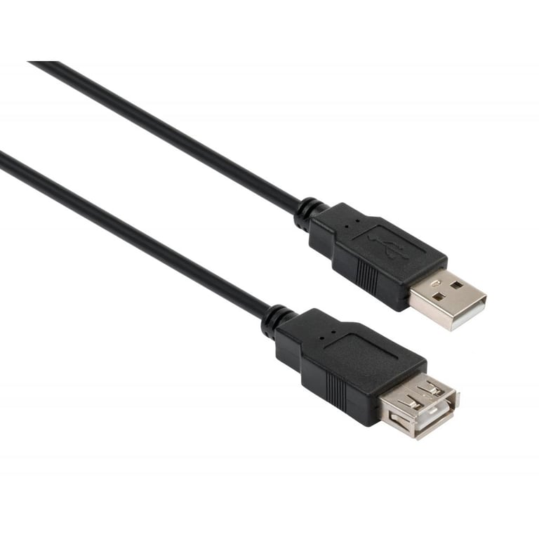 Дата кабель USB 2.0 AM/AF 1.8m Vinga (VCPUSBAMAF1.8BK) - фото 1