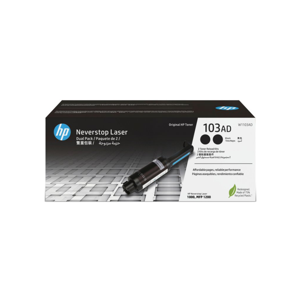 Тонер-картридж HP Neverstop 103AD Toner Reload Kit 2-Pack (W1103AD) - фото 1