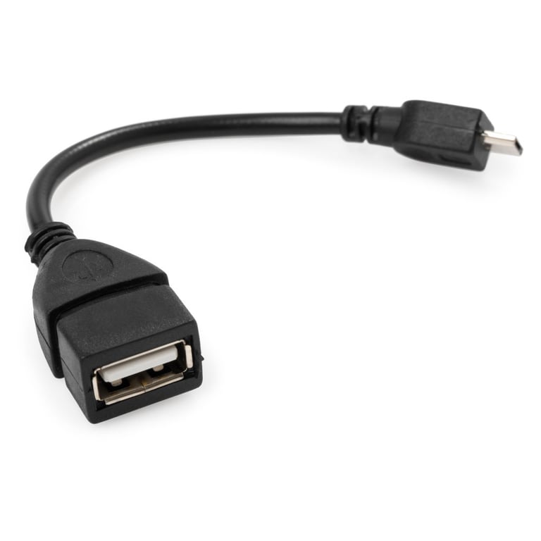 Дата кабель OTG USB 2.0 AF to Micro 5P Vinga (VCPDCOTGMBK) - фото 3
