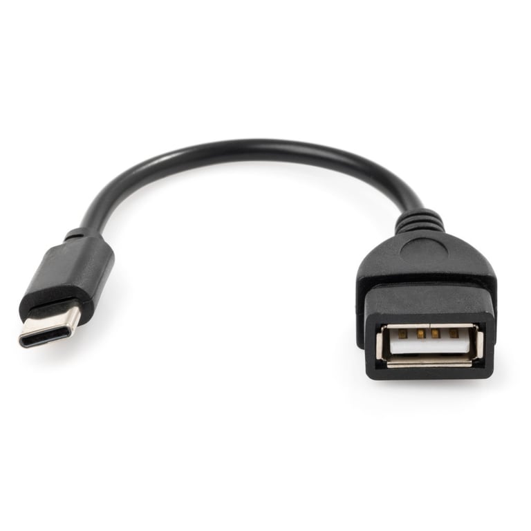 Дата кабель OTG USB 2.0 AF to Type-C Vinga (VCPDCOTGTCBK) - фото 2