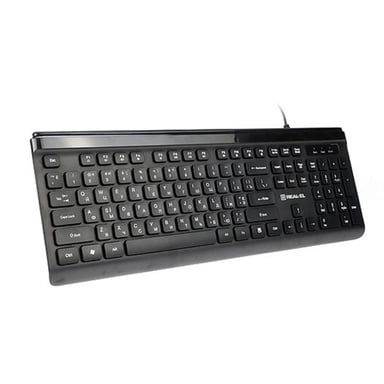 Клавіатура REAL-EL 7085 Comfort Black - фото 1