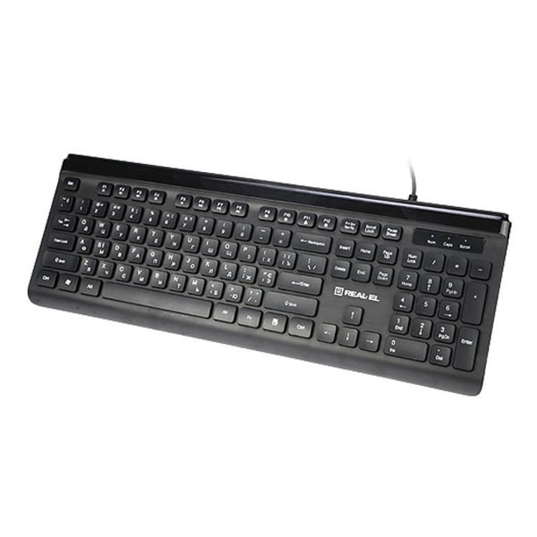 Клавіатура REAL-EL 7085 Comfort Black - фото 2