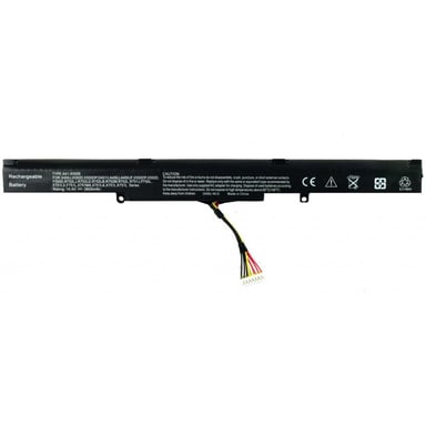 Акумулятор до ноутбука Asus X450J A41-X550E, 2600mAh, 4cell, 14.4V, Li-ion, черная AlSoft (A47149) - фото 1