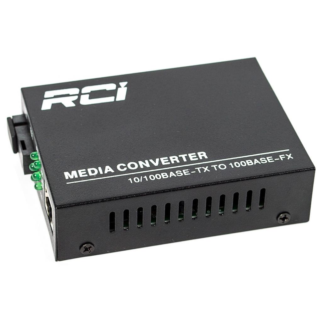 Медіаконвертер RCI 100M, 20km, SC, RJ45, Tx 1550nm, standart size metal case (RCI902W-FE-20-R) - головне фото