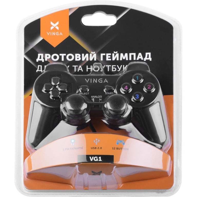 Геймпад Vinga VG1 Black - фото 7