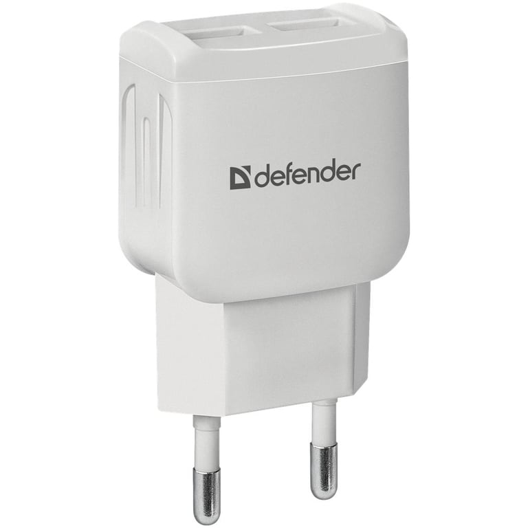 Зарядний пристрій Defender UPA-22 white, 2xUSB, 2.1A (83580) - фото 1