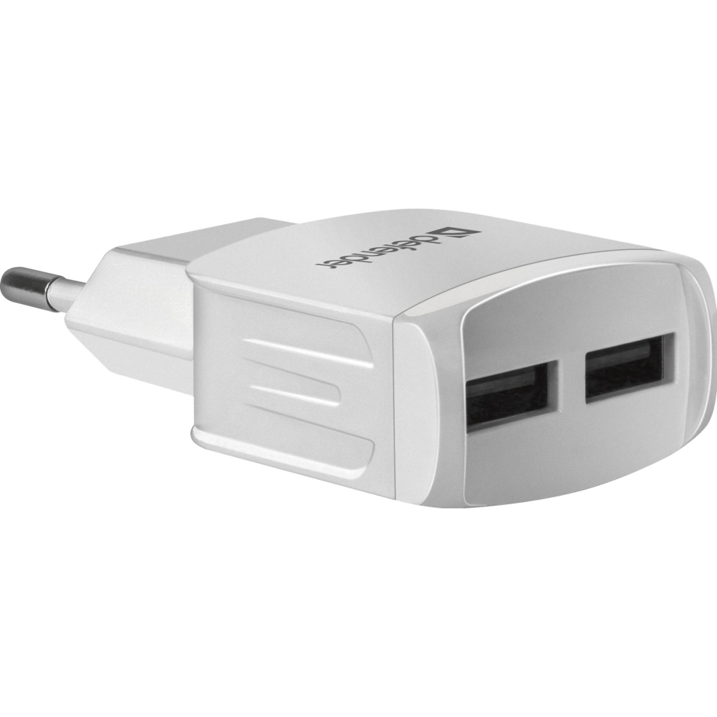 Зарядний пристрій Defender UPA-22 white, 2xUSB, 2.1A (83580) - фото 2 Зарядний пристрій Defender UPA-22 white, 2xUSB, 2.1A (83580) - фото 2