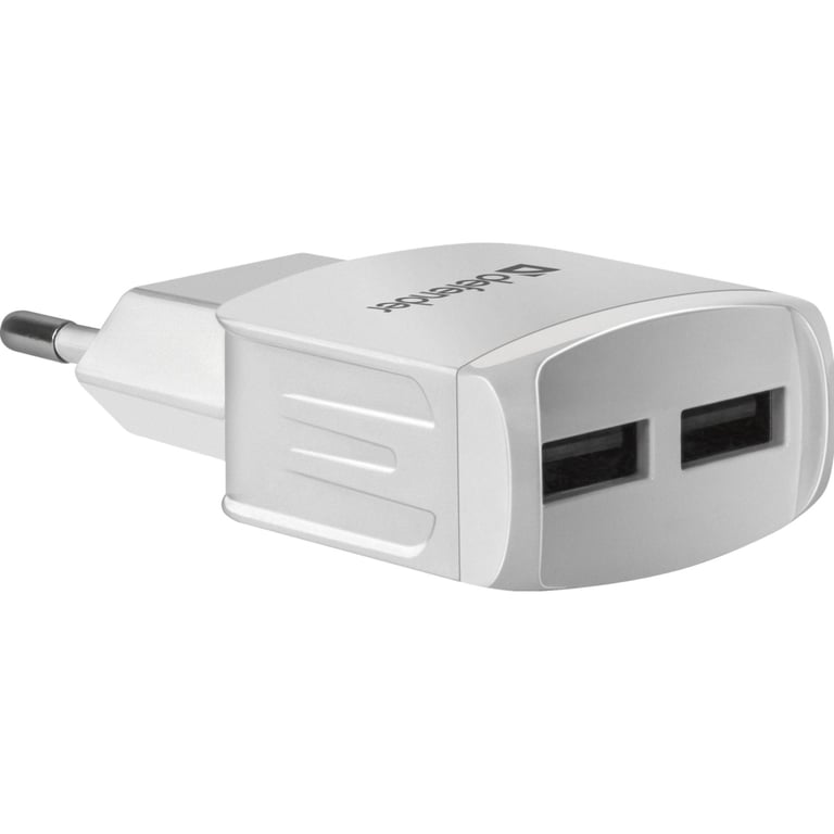 Зарядний пристрій Defender UPA-22 white, 2xUSB, 2.1A (83580) - фото 2