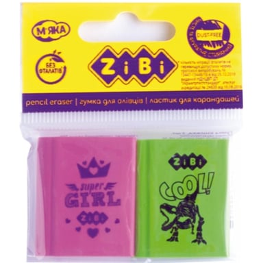 Гумка ZiBi Книжка 30х25х8mm, SET*2шт (ZB.5454-2) - фото 1