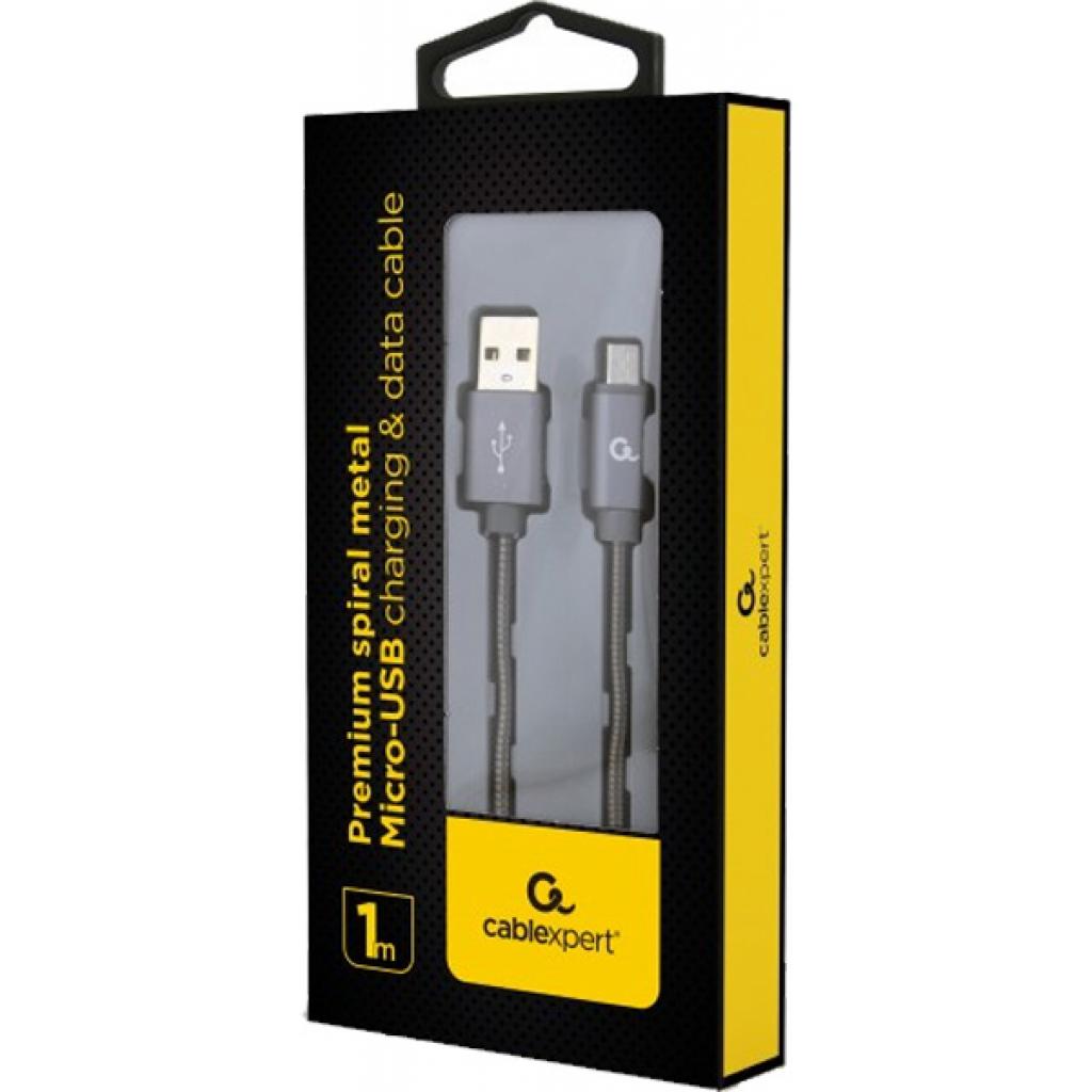 Дата кабель USB 2.0 AM to Micro 5P 1.0m Cablexpert (CC-USB2S-AMmBM-1M-BG) - фото 2 Дата кабель USB 2.0 AM to Micro 5P 1.0m Cablexpert (CC-USB2S-AMmBM-1M-BG) - фото 2