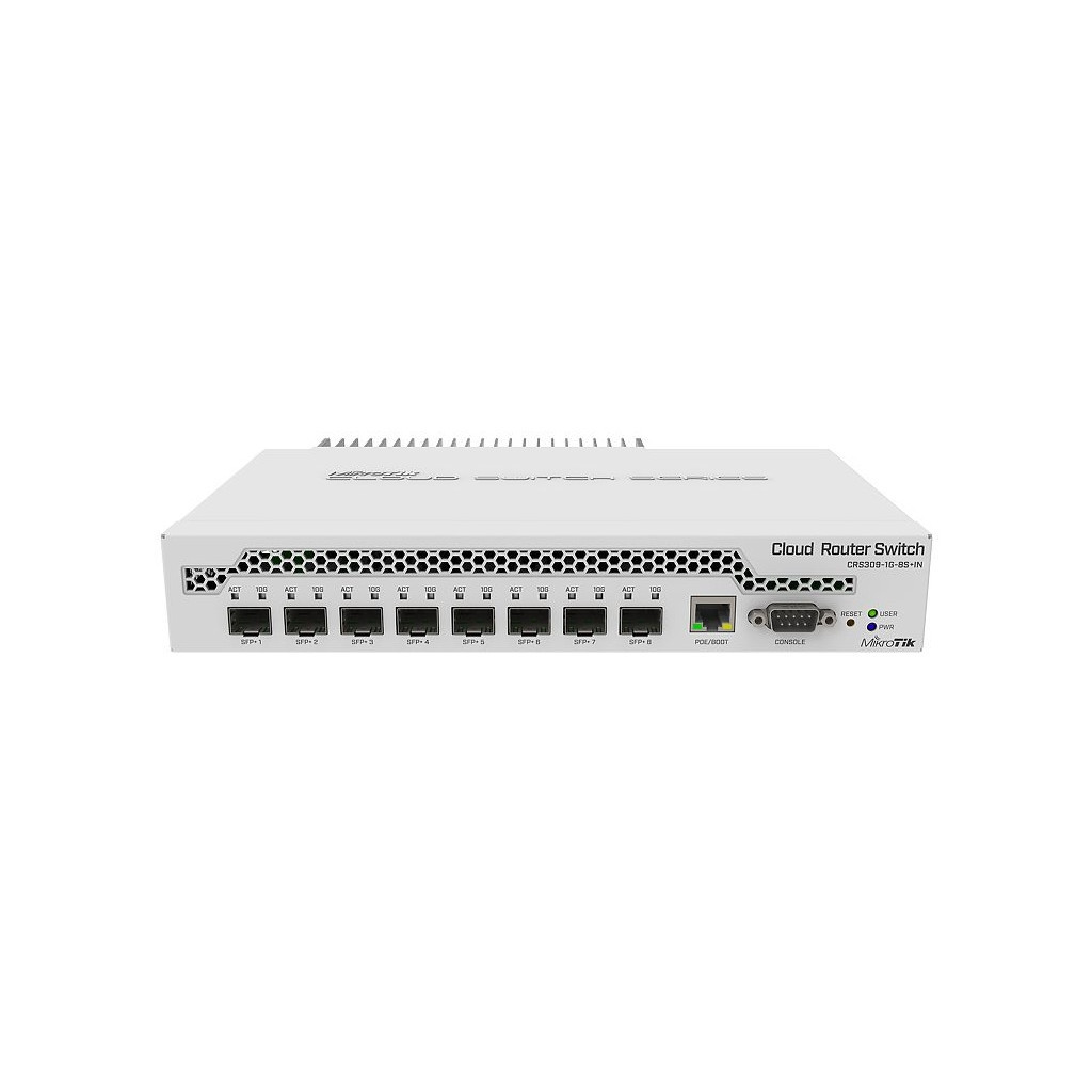 Комутатор мережевий Mikrotik CRS309-1G-8S+IN - фото 1 Комутатор мережевий Mikrotik CRS309-1G-8S+IN - фото 1