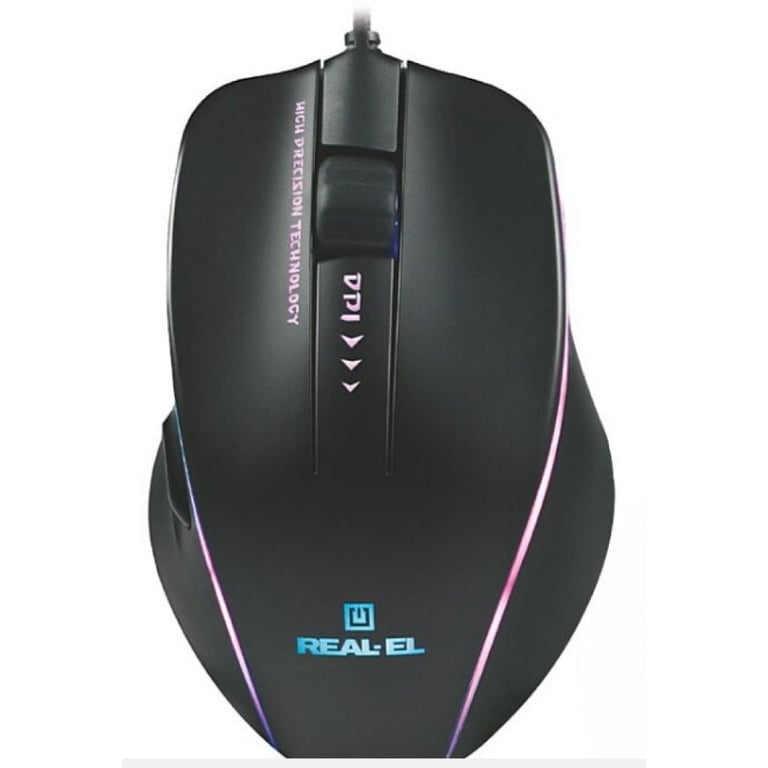 Мишка REAL-EL RM-747 Black - фото 4