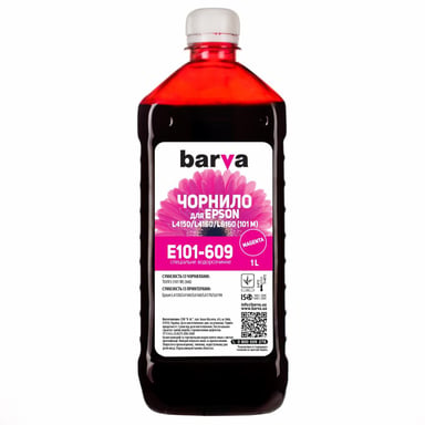 Чорнило Barva EPSON L4150/L4160 (101) 1л MAGENTA (E101-609) - фото 1