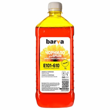 Чорнило Barva EPSON L4150/L4160 (101) 1л YELLOW (E101-610) - фото 1