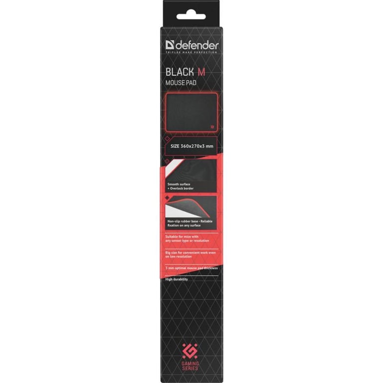 Килимок для мишки Defender Black M (50560) - фото 5