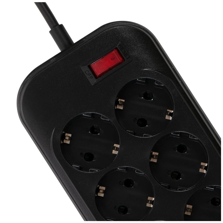 Мережевий фільтр живлення ColorWay CW-CHE64B, 6 розеток/4USB Black (CW-CHE64B) - фото 6