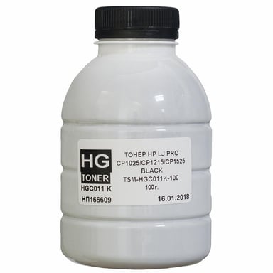 Тонер HP CLJ CP1025/1215/1525 100г BLACK HG (TSM-HGC011K-100) - фото 1