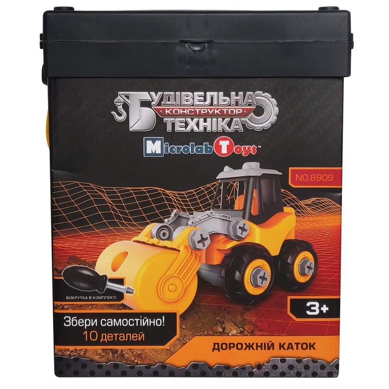 Конструктор Microlab Toys Будівельна техніка - дорожній каток (MT8909) - фото 2