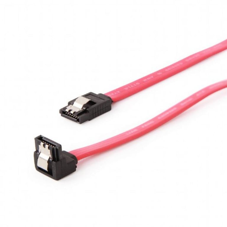 Кабель для передачі даних SATA III 0.1m угловой Cablexpert (CC-SATAM-DATA90-0.1M) - фото 1