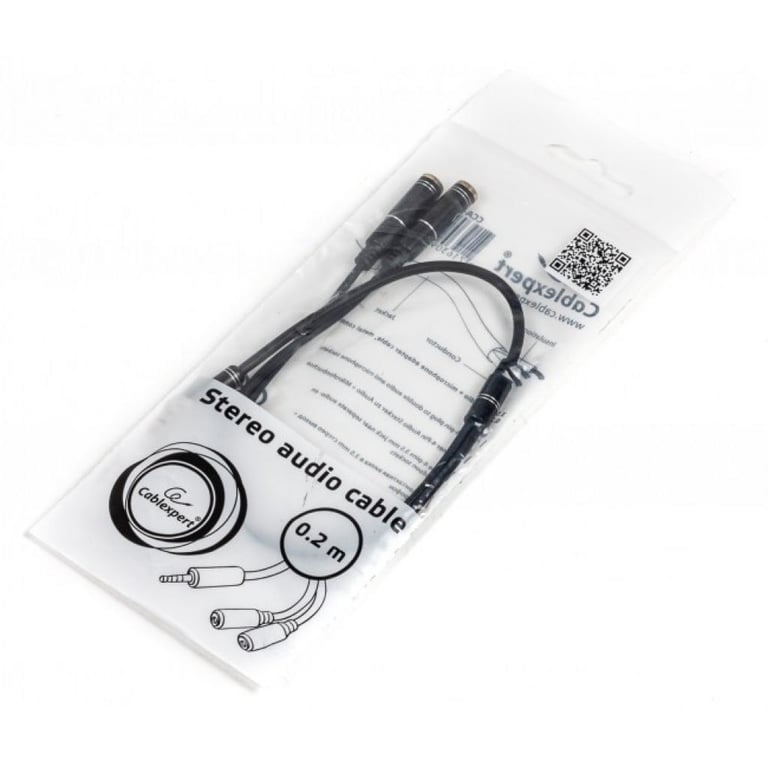 Кабель мультимедійний Jack 3.5mm M to 2 x Jack 3.5mm F (4pin) Cablexpert (CCA-417M) - фото 2