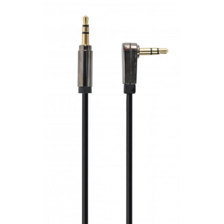 Кабель мультимедійний Jack 3.5mm M to Jack 3.5mm M 1.0m угловой Cablexpert (CCAPB-444L-1M) - фото 1