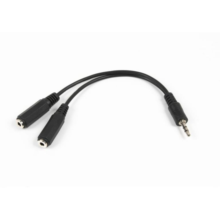 Кабель мультимедійний 3.5mm M to 2x3.5mm F 0.1m Cablexpert (CCA-415-0.1M) - фото 1