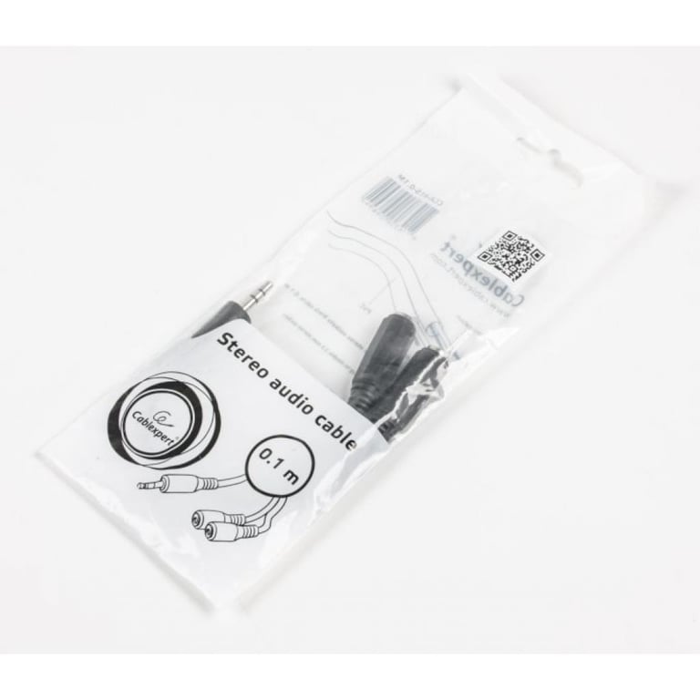 Кабель мультимедійний 3.5mm M to 2x3.5mm F 0.1m Cablexpert (CCA-415-0.1M) - фото 2