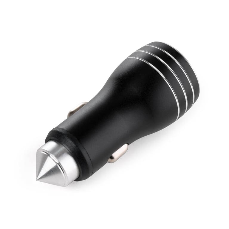 Зарядний пристрій Vinga QC3 Quick Dual USB Car Charger aluminium 18W Max (VCCQAABK) - фото 2
