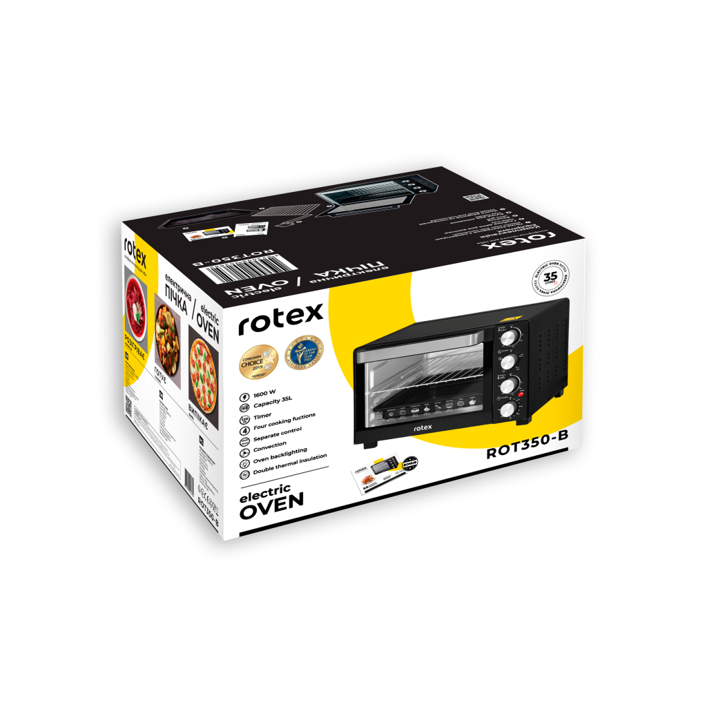 Електропіч Rotex ROT350-B - фото 4 Електропіч Rotex ROT350-B - фото 4