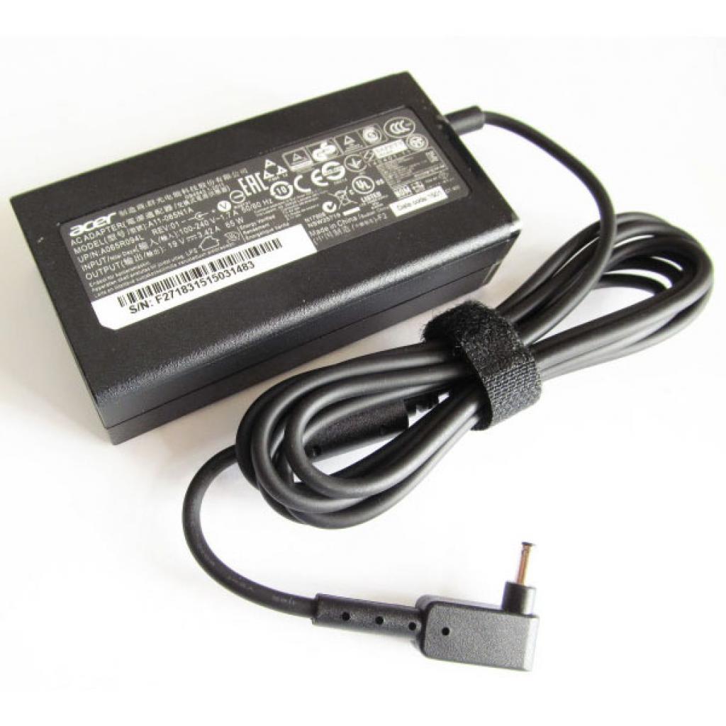 Блок живлення до ноутбуку Acer 65W 19V, 3.42A, разъем 3.0/1.1 (A11-065N1A / A40266) - фото 1 Блок живлення до ноутбуку Acer 65W 19V, 3.42A, разъем 3.0/1.1 (A11-065N1A / A40266) - фото 1
