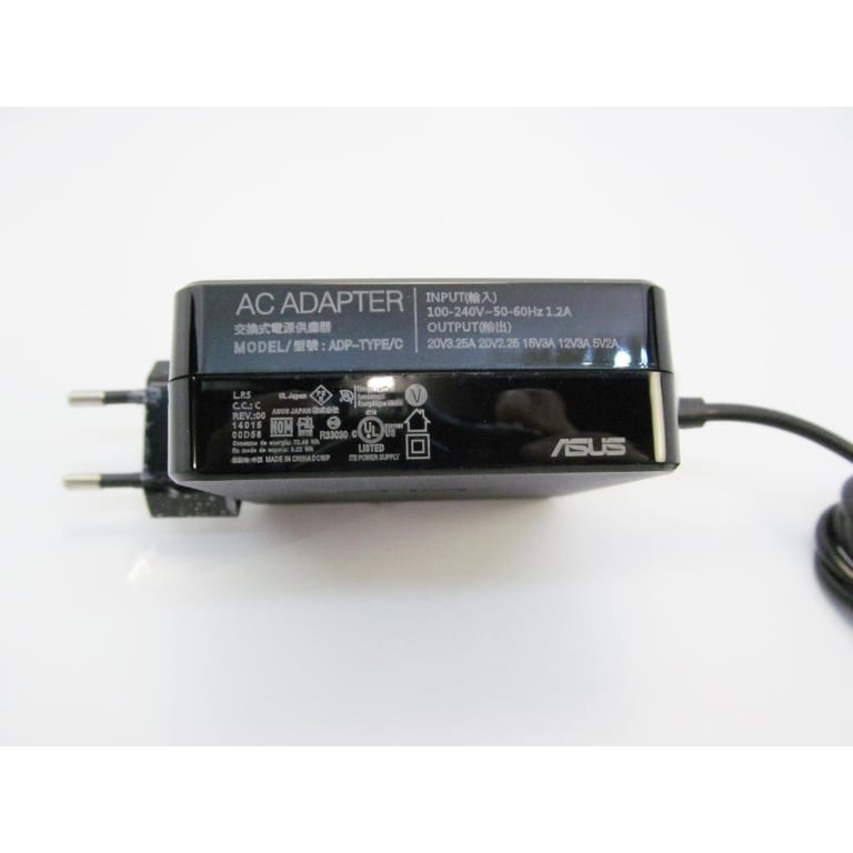 Блок живлення до ноутбуку ASUS 65W 20V, 3.25A + 15V, 3A + 12V, 3A + 5V, 2A, разъем USB Type (ADP-TYPE/C / A40242) - фото 2