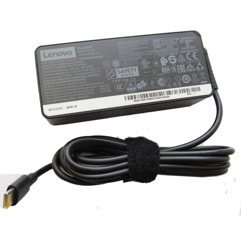 Блок живлення до ноутбуку Lenovo 65W 20V, 3.25A + 15V, 3A + 9V, 2A + 5V, 2A, разъем USB Type- (ADLX65CLGC2A / A40263) - фото 1