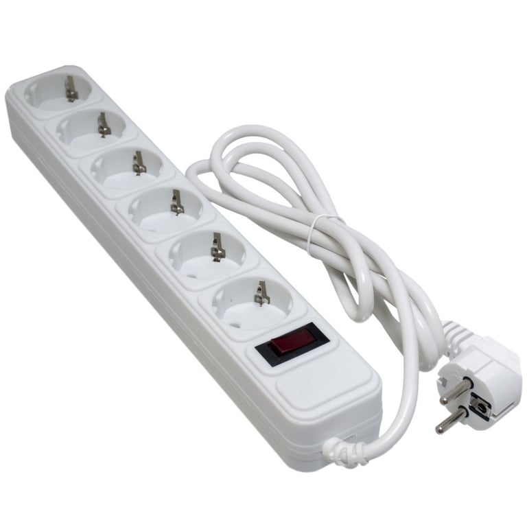 Мережевий фільтр живлення Patron 5m (SP-1065W), 6 розеток White (EXT-PN-SP-1065W) - фото 1