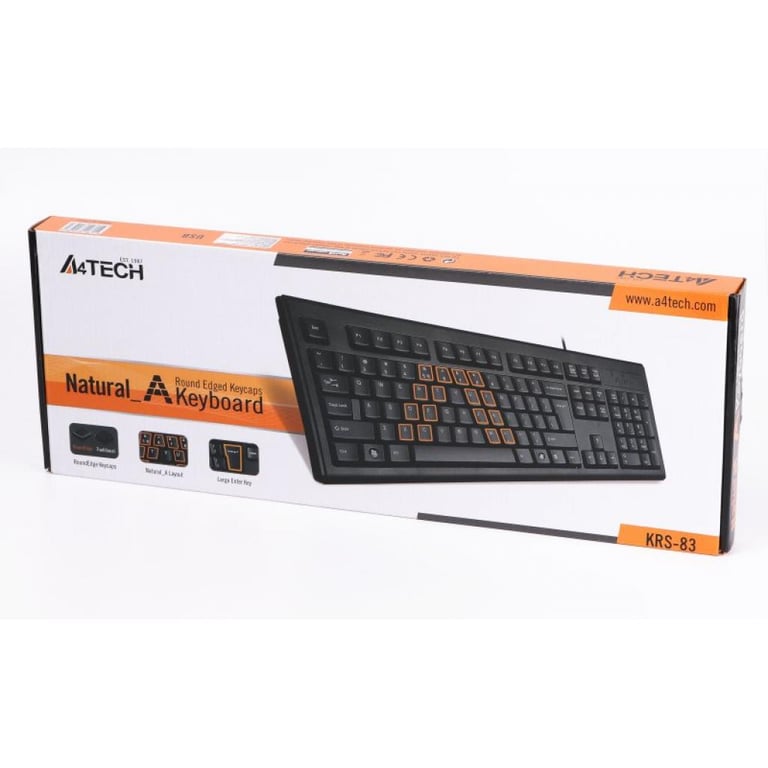 Клавіатура A4Tech KRS-83 USB Black - фото 3