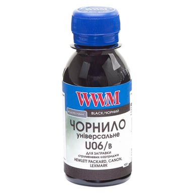 Чорнило WWM Canon/HP/Lexmark 100г Black (U06/B-2) - фото 1