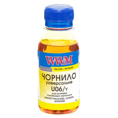 Чорнило WWM Canon/HP/Lexmark 100г Yellow (U06/Y-2) - фото 1