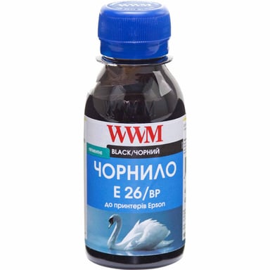 Чорнило WWM Epson XP-600/XP-605/XP-700 100г Black pigm. (E26/BP-2) - фото 1