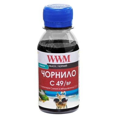 Чорнило WWM Canon GI-490 100г Black pigm. (C49/BP-2) - фото 1