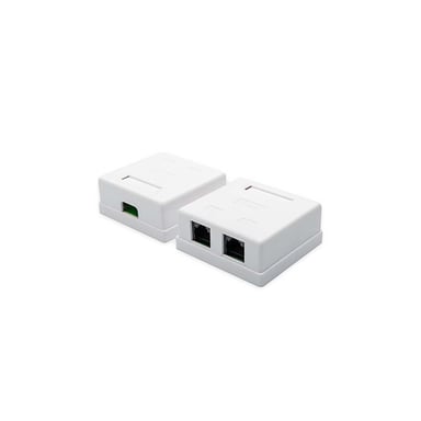 Комп'ютерна розетка Atcom RJ45 x2 UTP cat.6 (60252) - фото 1