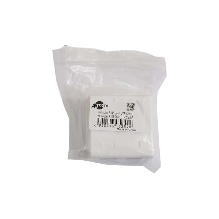 Комп'ютерна розетка Atcom RJ45 x2 UTP cat.6 (60252) - фото 2
