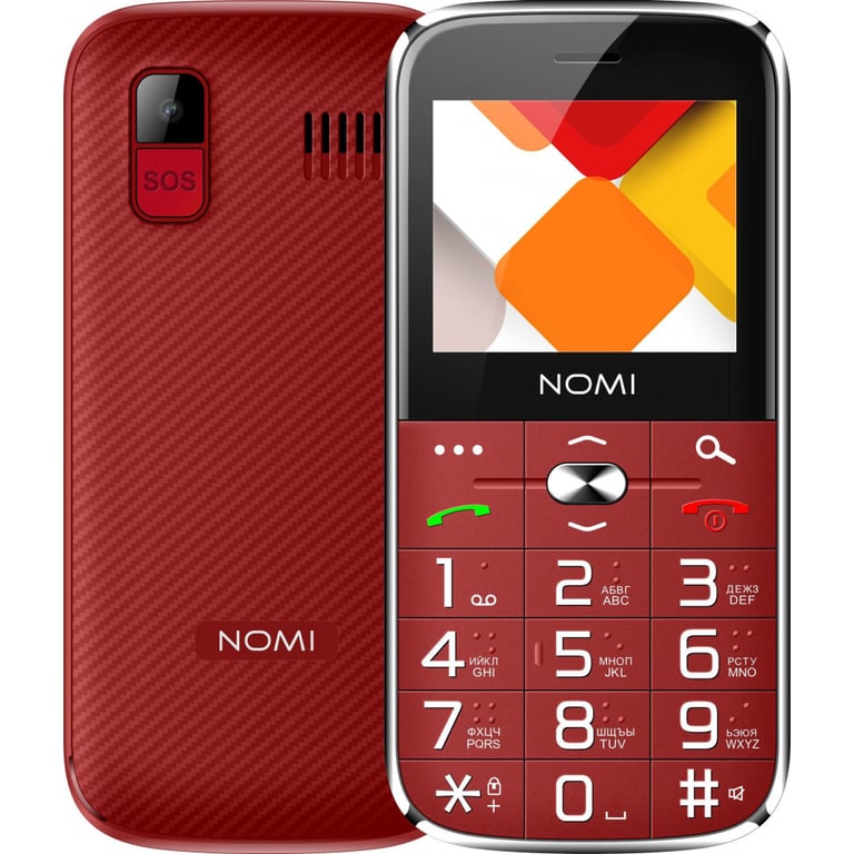 Мобільний телефон Nomi i220 Red - фото 2