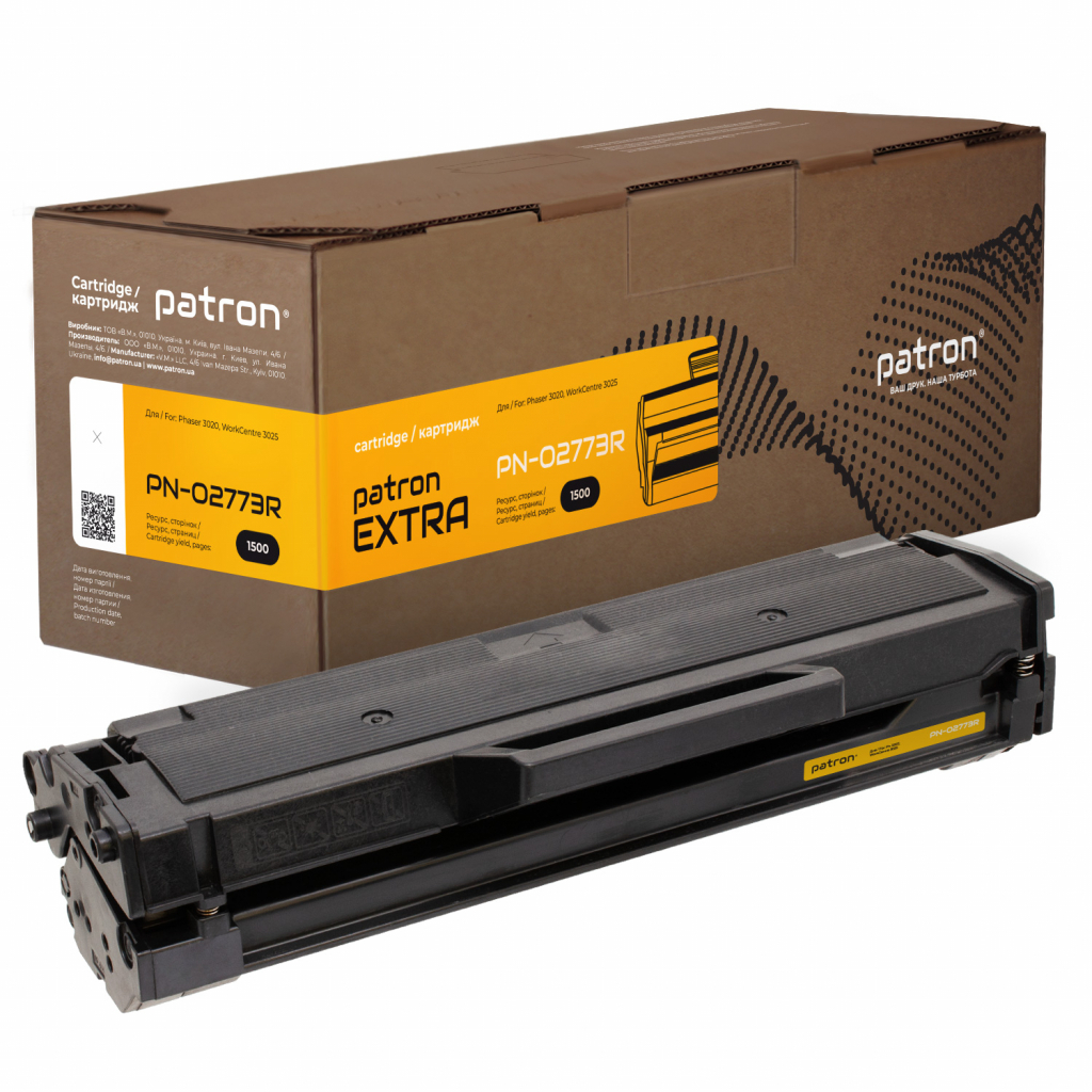 Картридж Patron XEROX Phaser 3020/WC3025 106R02773 Extra (PN-02773R) - фото 1 Картридж Patron XEROX Phaser 3020/WC3025 106R02773 Extra (PN-02773R) - фото 1