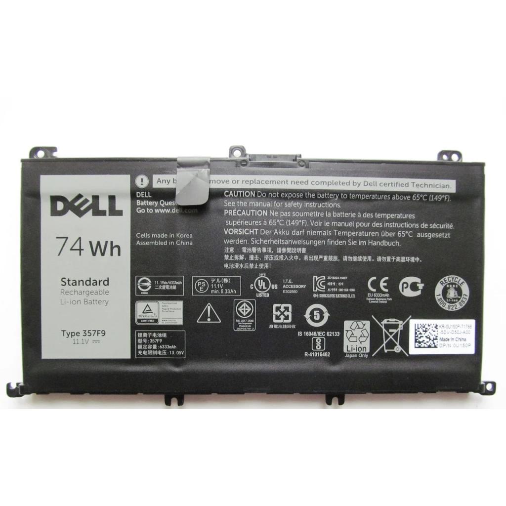 Акумулятор до ноутбука Dell Inspiron 15-7559 357F9, 74Wh (6333mAh), 6cell, 11.1V, Li-ion (A47442) - фото 1 Акумулятор до ноутбука Dell Inspiron 15-7559 357F9, 74Wh (6333mAh), 6cell, 11.1V, Li-ion (A47442) - фото 1