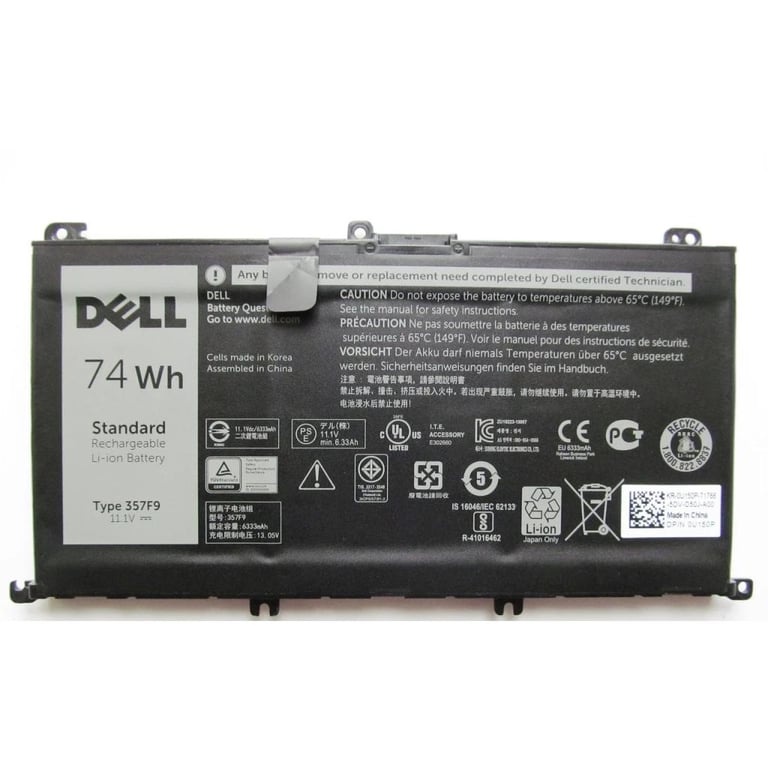 Акумулятор до ноутбука Dell Inspiron 15-7559 357F9, 74Wh (6333mAh), 6cell, 11.1V, Li-ion (A47442) - фото 1