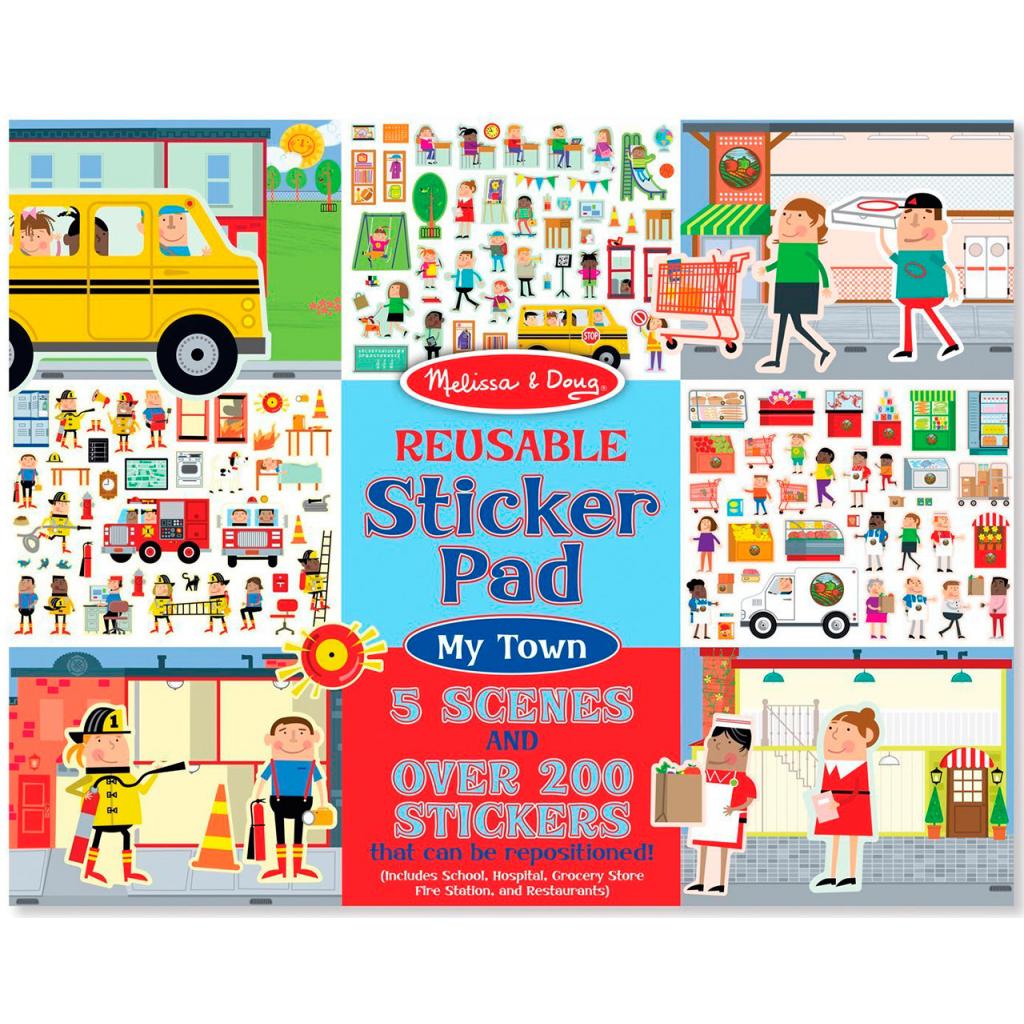 Набір для творчості Melissa&Doug Багаторазові наклейки Моє місто (MD19114) - фото 1 Набір для творчості Melissa&Doug Багаторазові наклейки Моє місто (MD19114) - фото 1