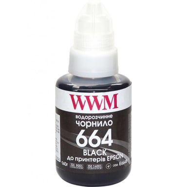 Чорнило WWM Epson L110/L210/L300 140г Black (E664B) - фото 1