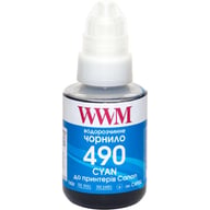 Чорнило WWM Canon GI-490, 140г Cyan (C490C) - фото 1
