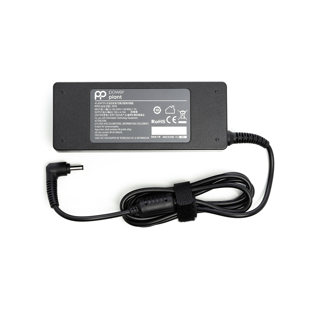 Блок живлення до ноутбуку PowerPlant ASUS 220V, 19V 90W 4.74A (4.0*1.35) (AS90F4014) - фото 1 Блок живлення до ноутбуку PowerPlant ASUS 220V, 19V 90W 4.74A (4.0*1.35) (AS90F4014) - фото 1