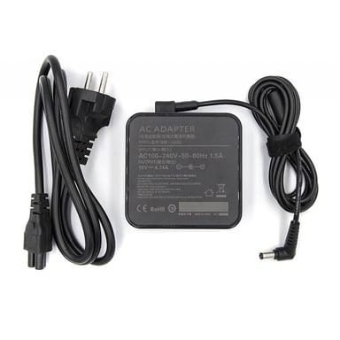 Блок живлення до ноутбуку PowerPlant ASUS 220V, 19V 90W 4.74A (5.5*2.5) wall mount (WM-AS90F5525) - фото 1